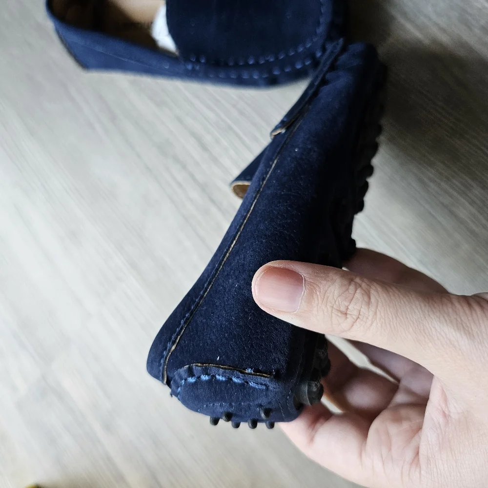 NWOB Blue Toddler Moccasins Size 6